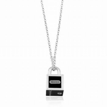 High Polished 316L Stainless Steel Wheat Chain Simple Japanese Style Neck Pendant