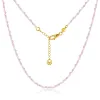 Italian Designer 18K Gold Plated Natural Stone Beaded Necklace Wholesale