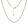 Italian Designer 18K Gold Plated Natural Stone Beaded Necklace Wholesale