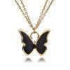 Minimalist 316L Stainless Steel Butterfly Wings Pendant Necklace Dainty Everyday Wear
