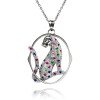 316L Stainless Steel Leopard Animal Pendant Necklace Wisdom Gift for Women