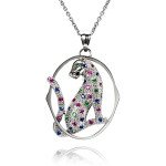 316L Stainless Steel Leopard Animal Pendant Necklace Wisdom Gift for Women