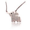316L Stainless Steel Leopard Animal Pendant Necklace Wisdom Gift for Women