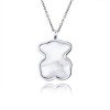 316L Stainless Steel Bear Animal Pendant Necklace Pet Love Gift for Women