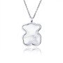 316L Stainless Steel Bear Animal Pendant Necklace Pet Love Gift for Women