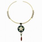 MINVI Solcario Designer Minimalist Brass Necklace Wholesale