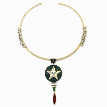 MINVI Solcario Designer Minimalist Brass Necklace Wholesale
