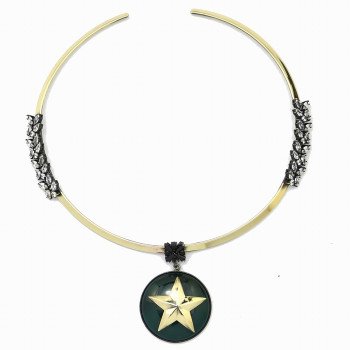 MINVI Solcario Designer Minimalist Brass Necklace Wholesale