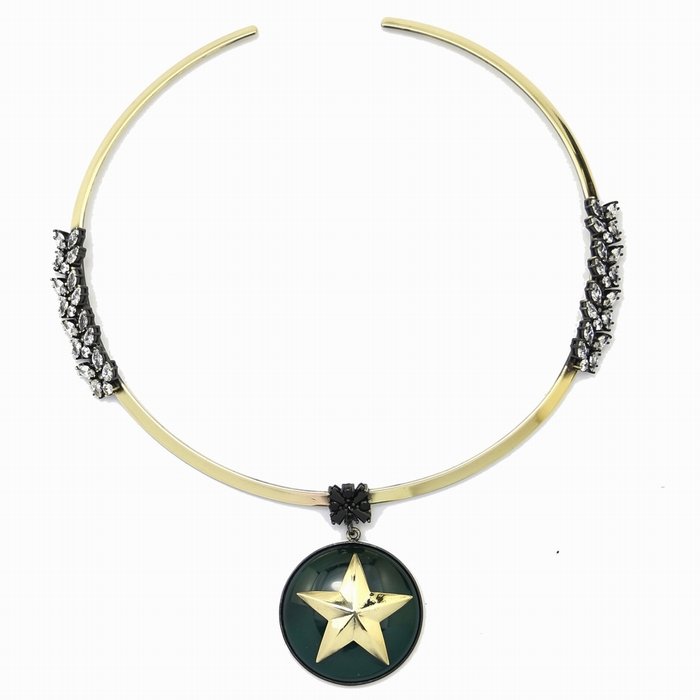 MINVI Solcario Designer Minimalist Brass Necklace Wholesale