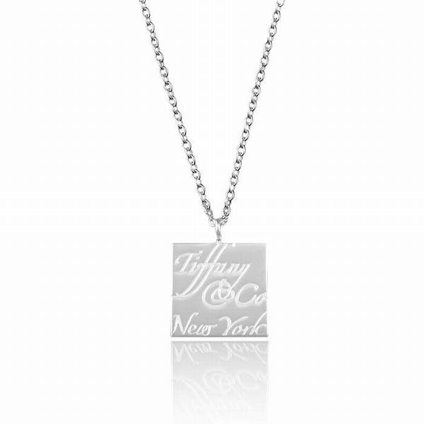 Aesthetic Everyday 316L Steel Hollow Square Necklace Hypoallergenic