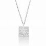 Aesthetic Everyday 316L Steel Hollow Square Necklace Hypoallergenic