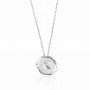 Fine Polish 316L Stainless Steel Minimalist Oblong Pendant Jewelry