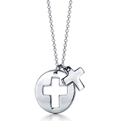 Fine Polish 316L Stainless Steel Wavy Line Chain Pendant Jewelry