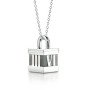 Fine Quality Titanium Steel Minimalist Flowing Line Pendant Neckwear