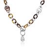 High-Polish Stainless Steel Figaro Link Necklace Wholesale