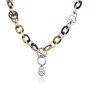 High-Polish Stainless Steel Figaro Link Necklace Wholesale