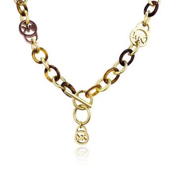 High-Polish Stainless Steel Figaro Link Necklace Wholesale