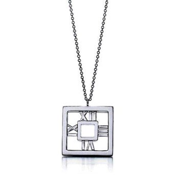 Korean Aesthetic Geometric Orbit Pendant Necklace Tarnish-Proof