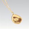 18K Gold AU750 Custom Baby Handprint Footprint Photo Charm Necklace Wholesale