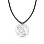 Nordic Minimalist 316L Stainless Steel Geometric Circle Pendant Necklace