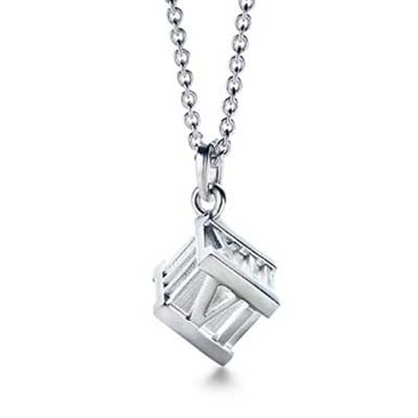 Nordic Minimalist Abstract Geometric Twist Necklace Tarnish-Free
