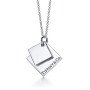 Nordic Minimalist Square Geometric Pendant Neckwear for Etsy Shop