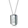 Nordic Style Geometric Disc Cutout Pendant Stainless Steel Jewelry