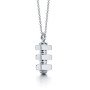 Quiet Luxury Crescent Line Art Pendant Necklace Titanium Steel