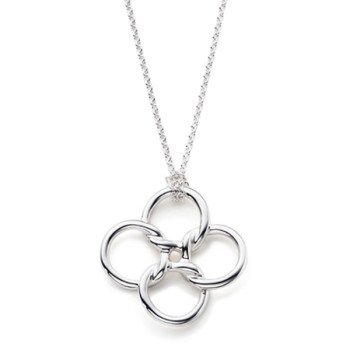 Scandinavian Style Aesthetic Ripple Pendant Choker Waterproof Metal