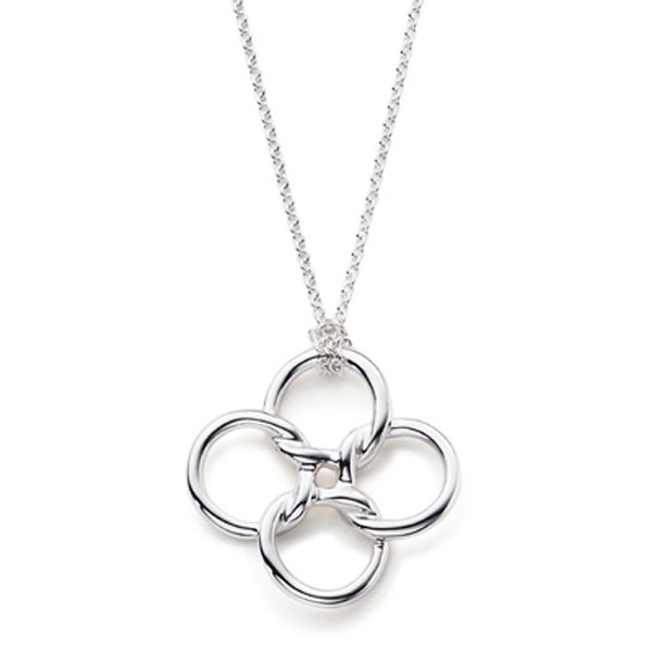 Scandinavian Style Aesthetic Ripple Pendant Choker Waterproof Metal
