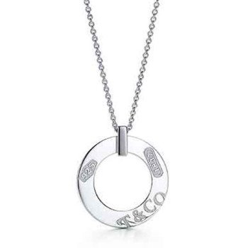 Scandinavian Style Clean Line Circle Pendant Non-Tarnish Choker