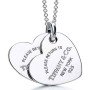Sleek Vertical Bar Pendant 316L Stainless Steel Necklace Non-Tarnish