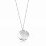 Tarnish-Proof Scandinavian Style Sleek Circular Tube Pendant Neckwear