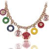 Textured Surface Stainless Steel Disc Necklace