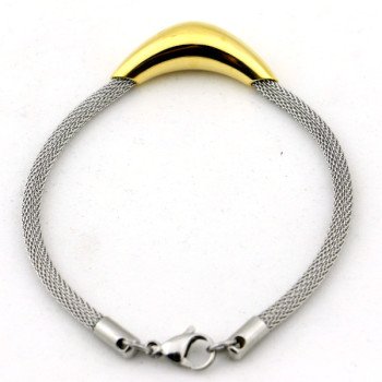 Waterproof 18K Gold Plated Stainless Steel Figaro Chain
