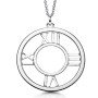 Waterproof Sleek 3D Cube Pendant Chain Titanium Steel Jewelry