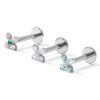 ASTM F136 Implant Grade Titanium Push Pin Ear Studs For Sensitive Ears