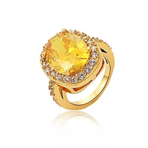 Wholesale Luxury 316L Stainless Steel Geometric CZ Statement Ring