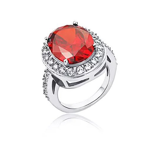 Wholesale Luxury 316L Stainless Steel Geometric CZ Statement Ring
