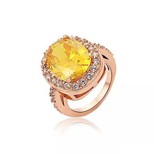 Wholesale Luxury 316L Stainless Steel Geometric CZ Statement Ring
