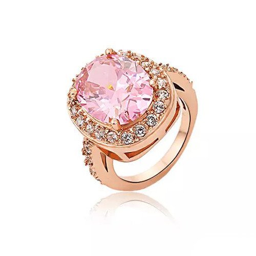 Wholesale Luxury 316L Stainless Steel Geometric CZ Statement Ring