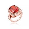 Wholesale Luxury 316L Stainless Steel Geometric CZ Statement Ring