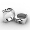 Wholesale Men's Minimalist 316L Stainless Steel Linear Band Ring