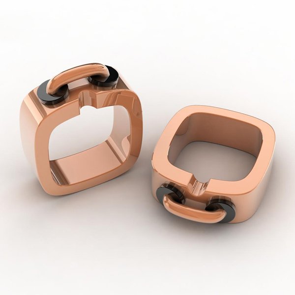 Wholesale Men's Minimalist 316L Stainless Steel Linear Band Ring