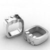 Wholesale Men's Minimalist 316L Stainless Steel Linear Band Ring