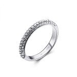 Wholesale Classic Minimalist 316L Stainless Steel Solitaire CZ Ring