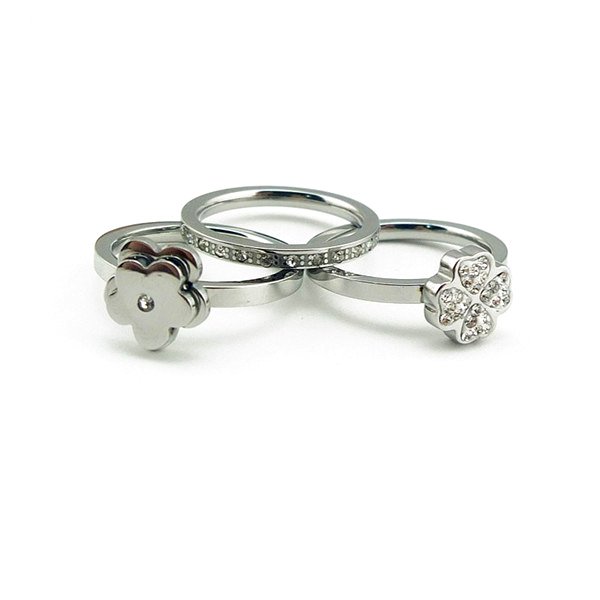 Wholesale Minimalist 316L Stainless Steel Stacking Ring Set