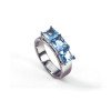 Wholesale 316L Stainless Steel Colorful CZ Birthstone Eternity Ring