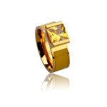 Wholesale 316L Stainless Steel Colorful CZ Birthstone Eternity Ring