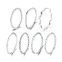 Wholesale Minimalist Open Layered Band Silver Ring For Daily Wear